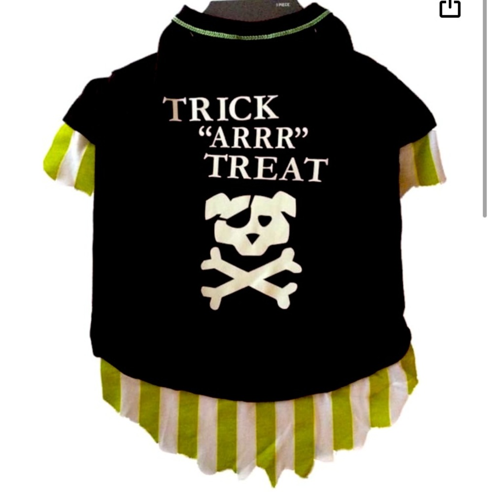 Halloween Target Trick Arrr Treat" dog pirate outfit- XS